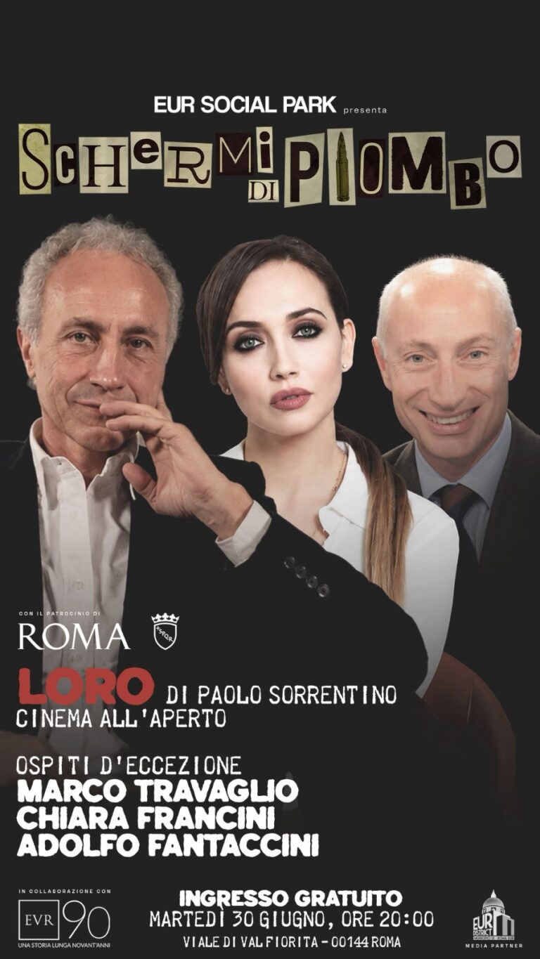La storia come bussola del futuro: Travaglio, Fantaccini e Francini nel talk di “Schermi di Piombo” prima della proiezione del film “Loro” di Paolo Sorrentino