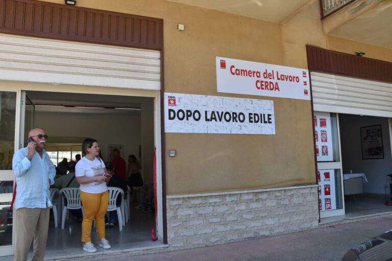 Cerda, inaugurata Camera del Lavoro con il “dopo lavoro edile”