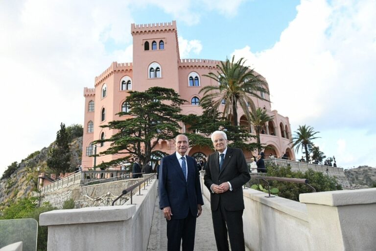 Castello Utveggio, visita del Presidente della Repubblica Mattarella