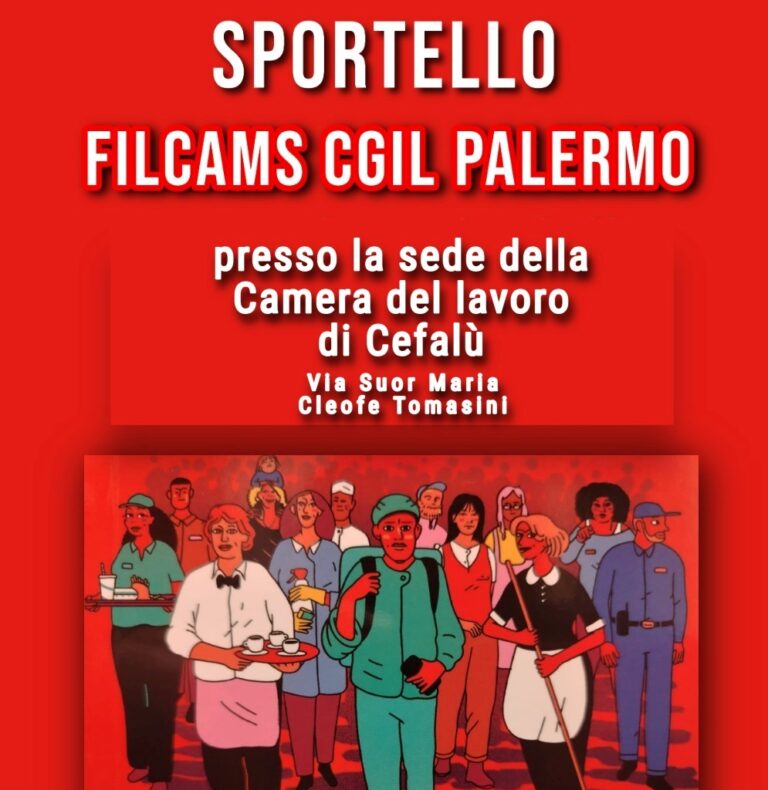 Cefalù, la Filcams potenzia lo sportello per i lavoratori del terziario