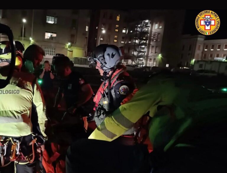 Resuttano,intervento  notturno congiunto tra Soccorso Alpino e Aeronautica Militare