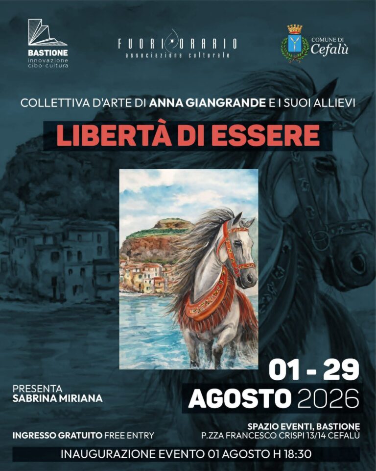 A Cefalu’ la collettiva d’arte “Liberta’ di essere” di Anna Giangrande e i suoi allievi