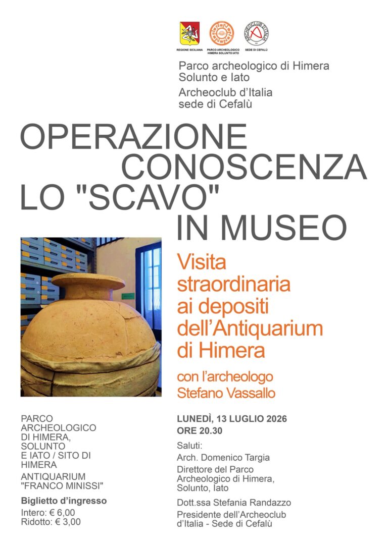 Archeoclub. Speciale visita ai depositi dell’Antiquarium di Himera