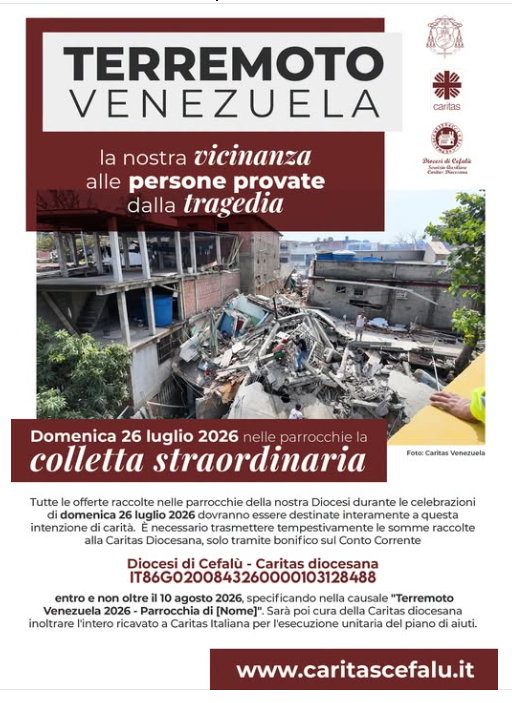 Diocesi. Colletta straordinaria per il Venezuela