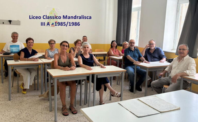 La IIIA del Liceo Classico Mandralisca torna in classe… dopo 40 anni
