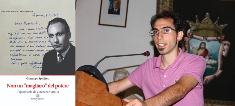 “Non un ‘magliaro’ del potere. L’epistolario di Vincenzo Carollo” nel nuovo libro di Giuseppe Spallino