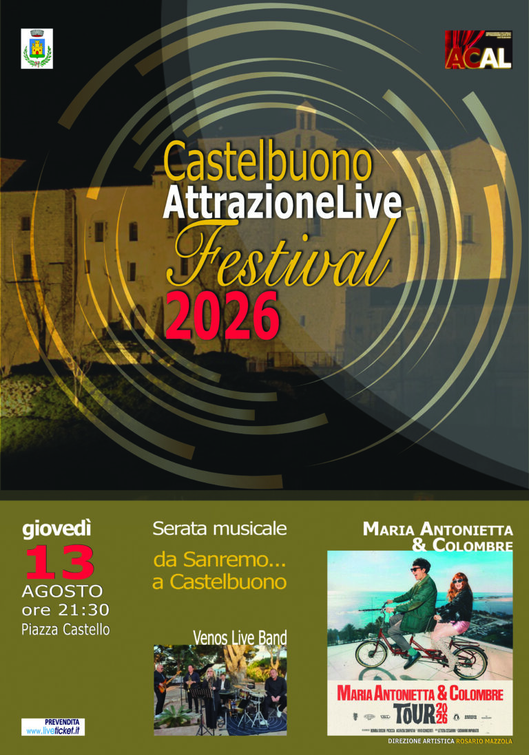 Maria Antonietta & Colombre illuminano la scena a piazza Castello per la serata musicale “Da Sanremo… a Castelbuono”