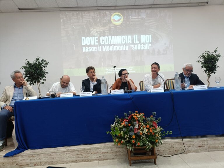 “Solidali”, presentazione ufficiale del nuovo Movimento