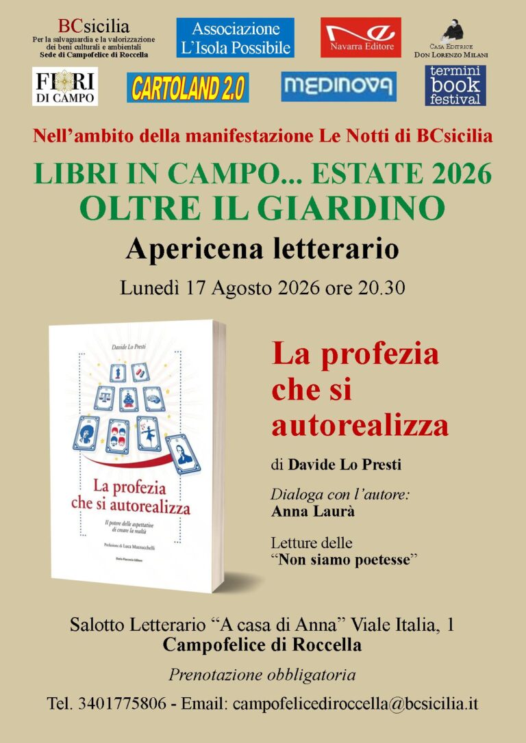 Campofelice di Roccella si presenta il libro di Davide Lo Presti 
