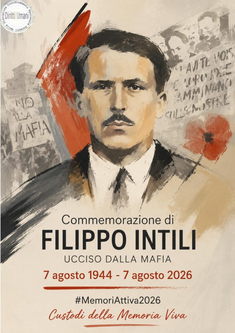 Caccamo ,Filippo Intili, memoria di un sindacalista ucciso dalla mafia: “Un diritto è reale solo quando può essere esercitato senza paura”