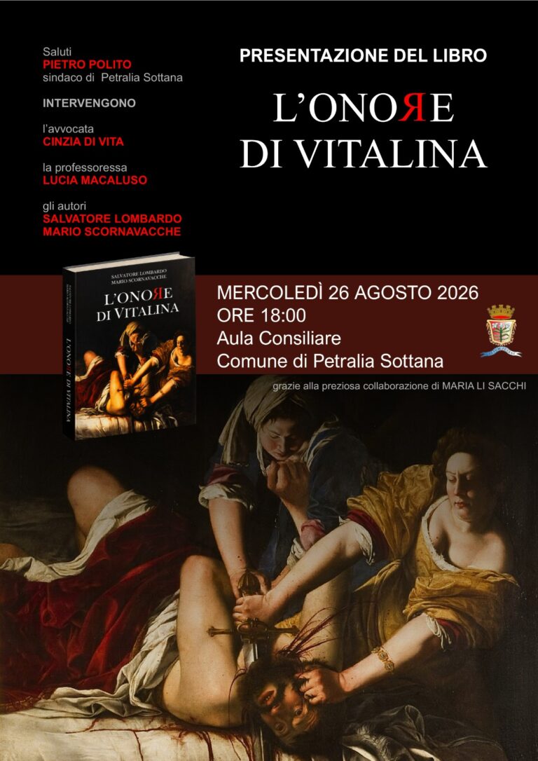 Libri,L’onore di Vitalina: una storia da conoscere, una memoria da custodire