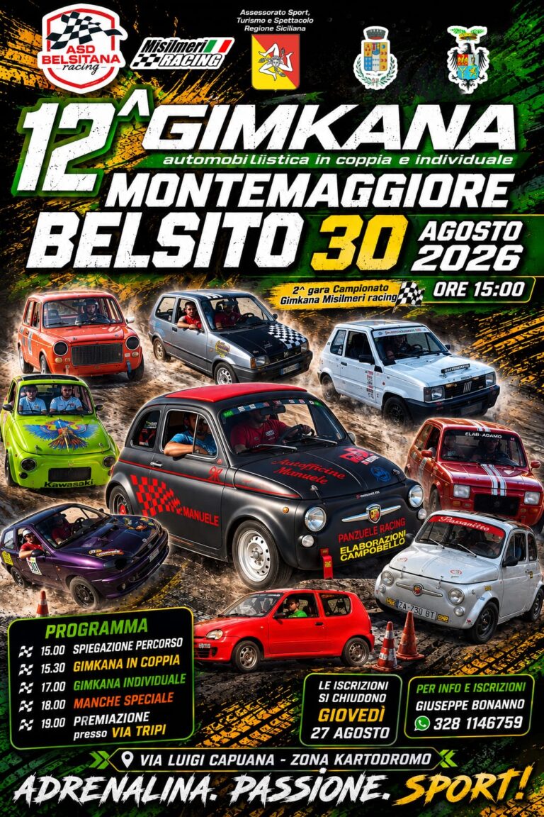 Montemaggiore Belsito, conto alla rovescia per la 12ª Gimkana