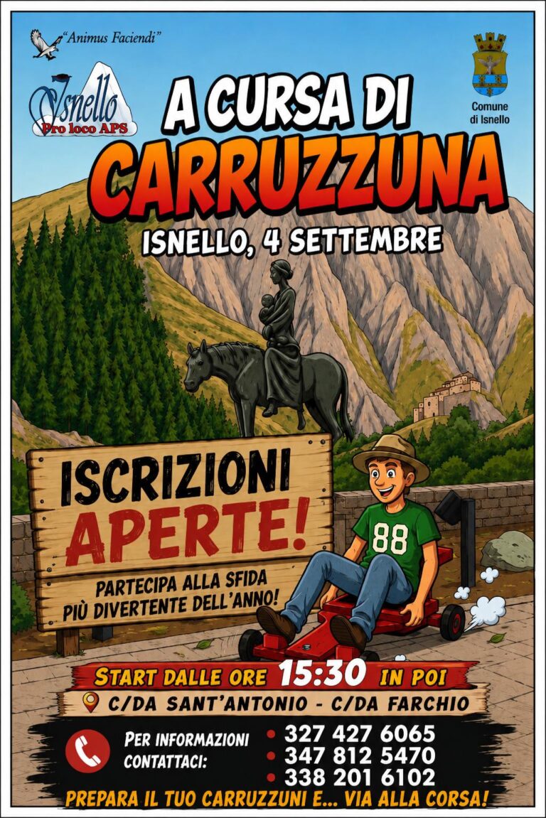“A cursa di carruzzuna” ad Isnello. Aperte le iscrizioni