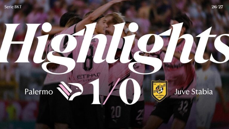 Il Palermo inizia con una vittoria,1-0 contro la Juve Stabia