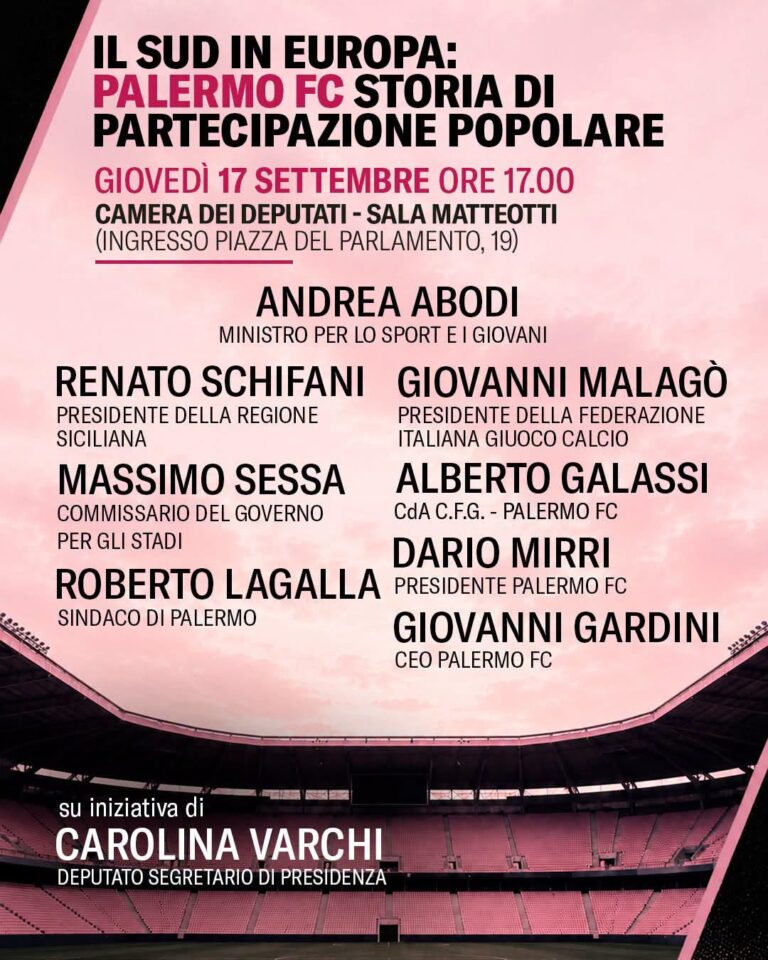 Il Palermo FC e la sua storia alla Camera dei Deputati