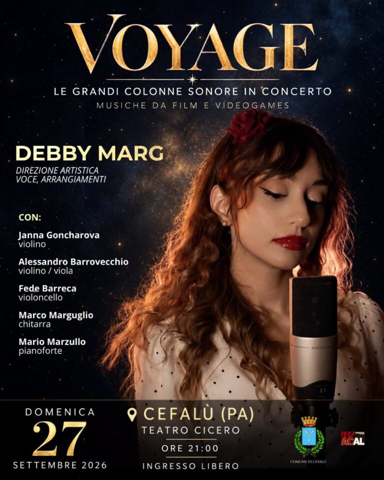 Al Teatro Cicero di Cefalu’, Voyage le grandi colonne sonore cantate da Debby Marg