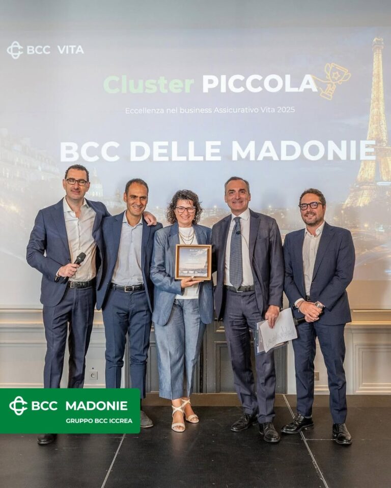 La BCC Madonie premiata tra le “Eccellenze nel business Assicurativo Vita 2025”