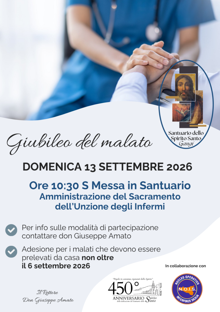 Gangi,il Santuario accoglie i malati: domenica il Giubileo con l’Unzione degli Infermi