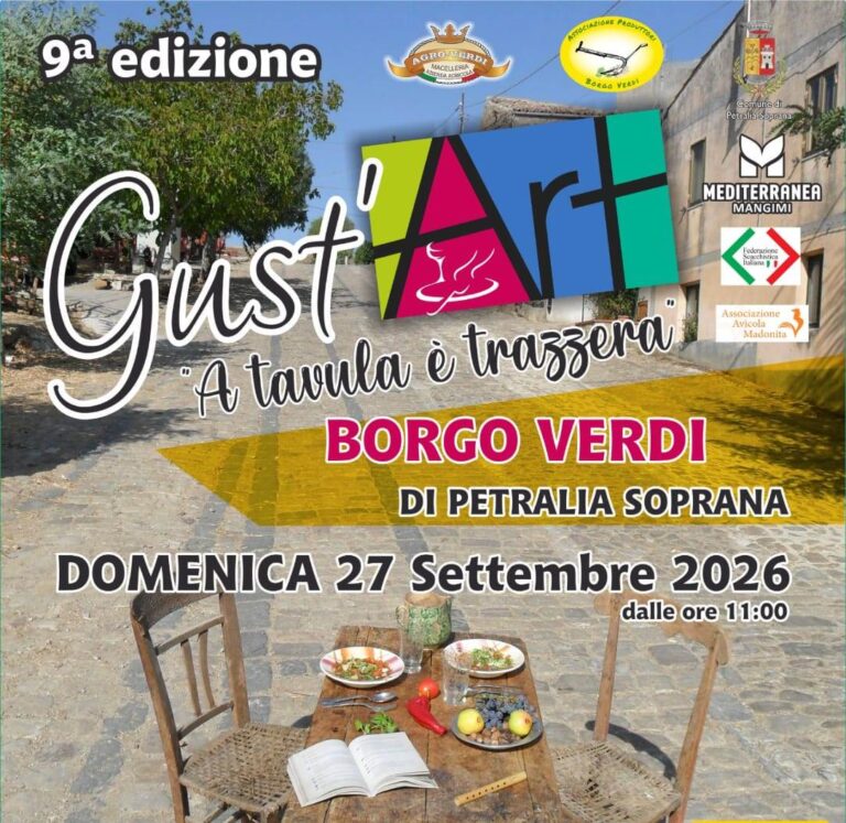 A Borgo Verdi torna  “Gust’art a tavula è trazzera”