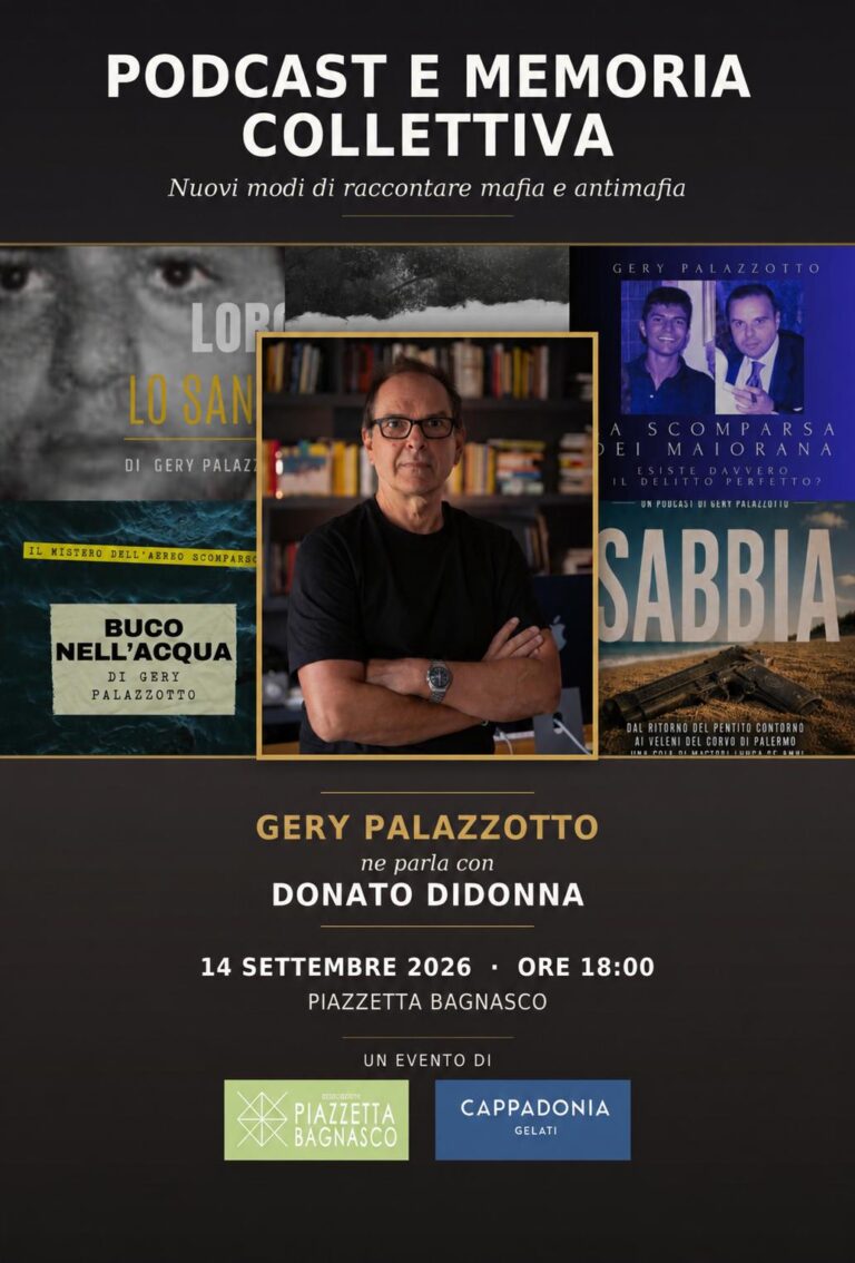 Mafia e antimafia attraverso il nuovo progetto di podcast del giornalista Gery Palazzotto