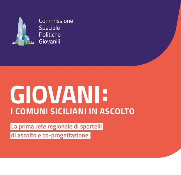 Anci: Sportelli di ascolto per i giovani nei Comuni siciliani