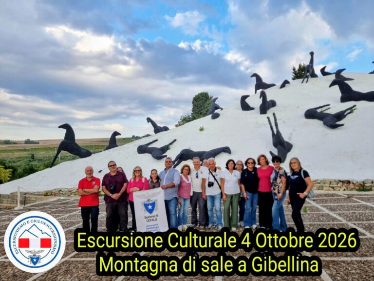 Club Alpino Cefalù. Escursione culturale a Gibellina